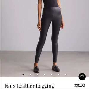 Commando Faux Leather Legging size small in Black